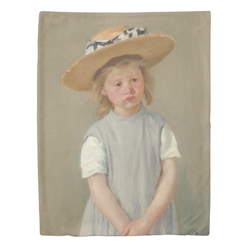 Mary Cassatt _ Child in a Straw Hat Duvet Cover