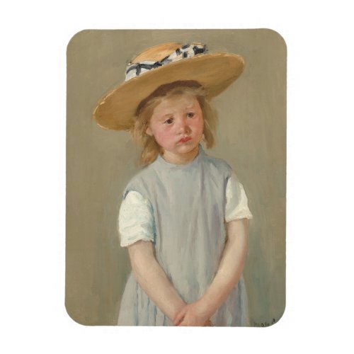 Mary Cassatt _ Child in a Straw Hat Magnet