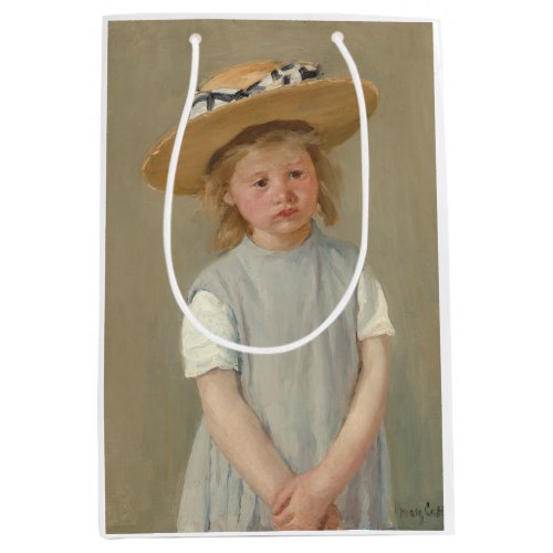 Mary Cassatt _ Child in a Straw Hat Medium Gift Bag