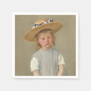 Mary Cassatt - Child in a Straw Hat Napkins