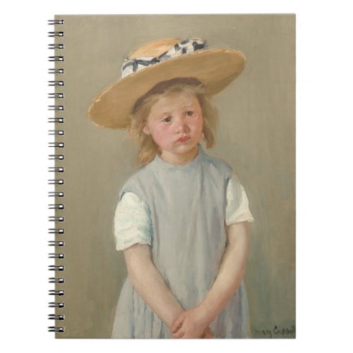 Mary Cassatt _ Child in a Straw Hat Notebook