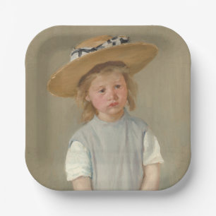 Mary Cassatt - Child in a Straw Hat Paper Plates