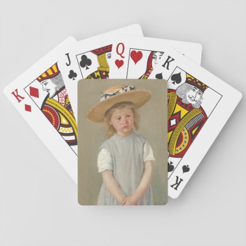 Mary Cassatt _ Child in a Straw Hat Poker Cards