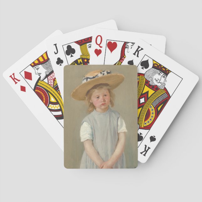 Mary Cassatt - Child in a Straw Hat Poker Cards (Back)