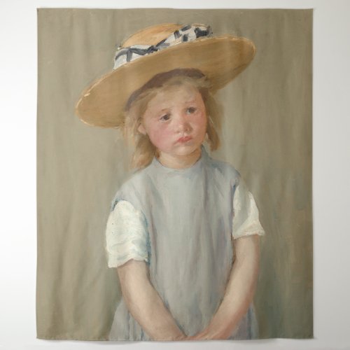 Mary Cassatt _ Child in a Straw Hat Tapestry