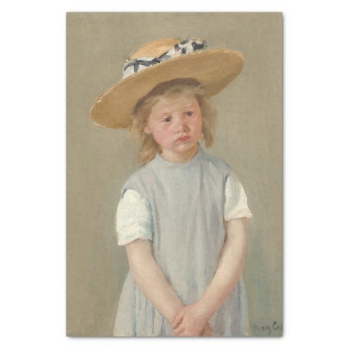 Mary Cassatt _ Child in a Straw Hat Tissue Paper