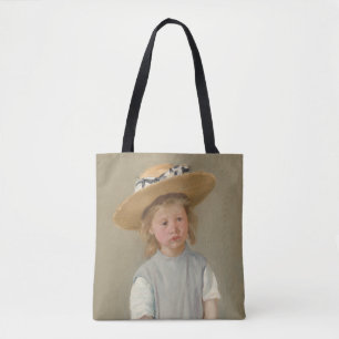 Mary Cassatt - Child in a Straw Hat Tote Bag