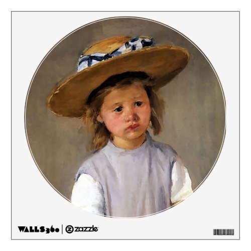 Mary Cassatt Child in a Straw Hat Wall Sticker