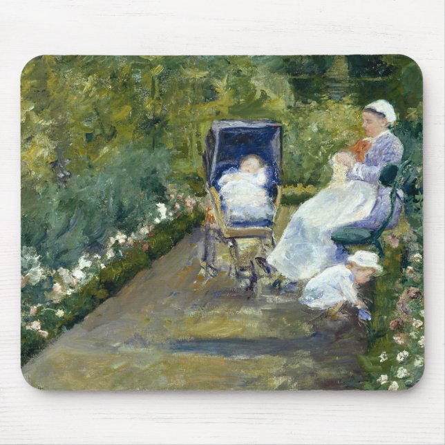 Mary Cassatt - Children in a Garden Mouse Pad (Front)