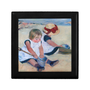 Mary Cassatt Children Playing on the Beach 1884  Gift Box
