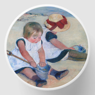 Mary Cassatt Children Playing on the Beach 1884  Mini Candle Favors