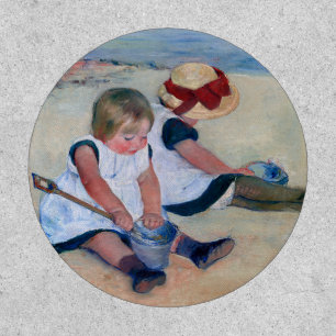 Mary Cassatt Children Playing on the Beach 1884  Patch