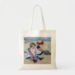 Mary Cassatt Children Playing on the Beach 1884 Tote Bag