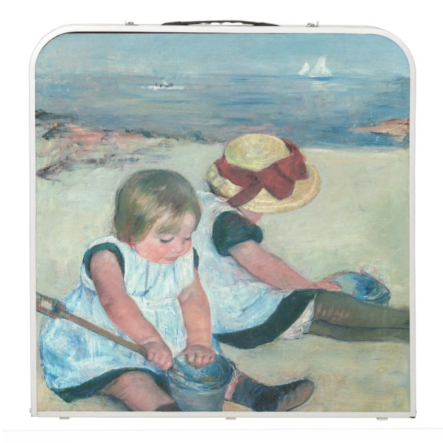 Mary Cassatt - Children Playing on the Beach Beer Pong Table (Folded)