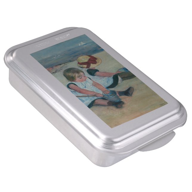 Mary Cassatt - Children Playing on the Beach Cake Pan (Side)