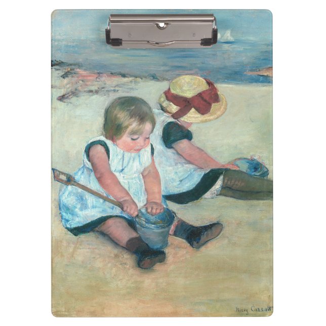 Mary Cassatt - Children Playing on the Beach Clipboard (Front)