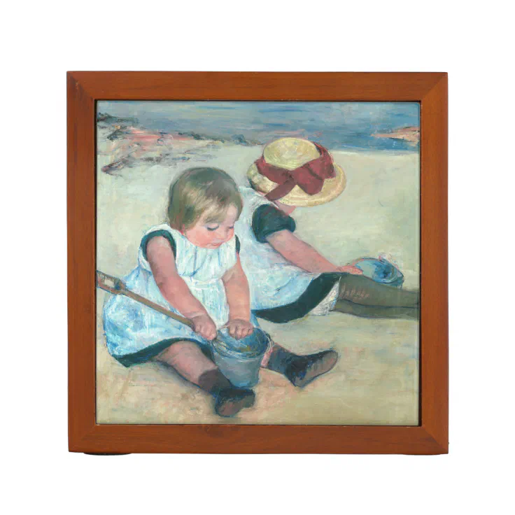 mary cassatt children playing on the beach