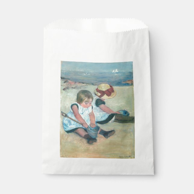Mary Cassatt - Children Playing on the Beach Favor Bag (Front)