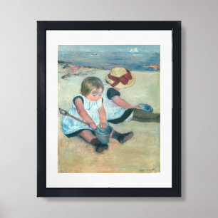 Mary Cassatt - Children Playing on the Beach Framed Art