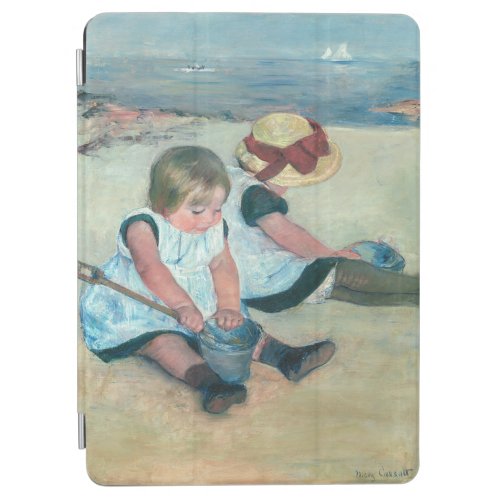 Mary Cassatt _ Children Playing on the Beach iPad Air Cover