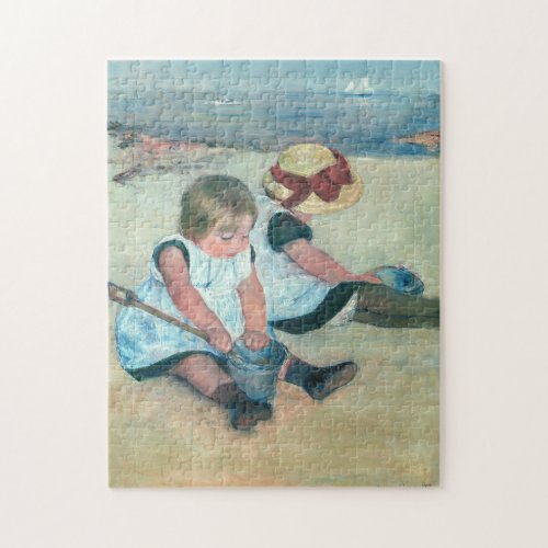 Mary Cassatt _ Children Playing on the Beach Jigsaw Puzzle