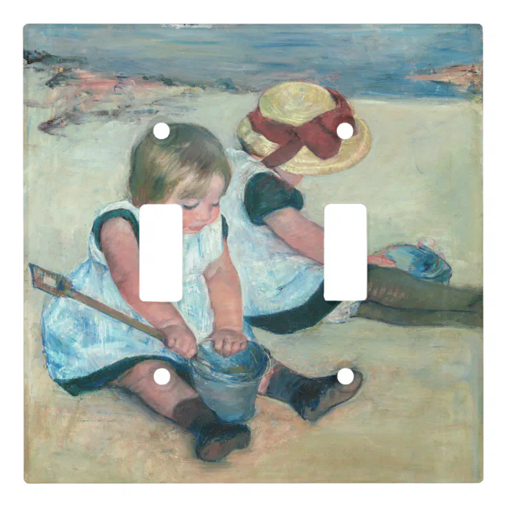 mary cassatt children playing on the beach