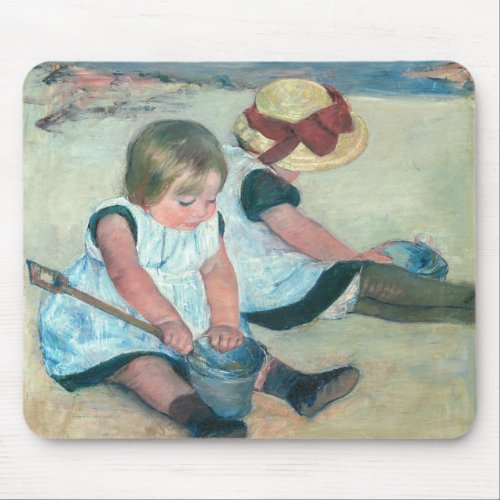 Mary Cassatt _ Children Playing on the Beach Mouse Pad