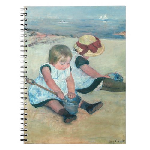 Mary Cassatt _ Children Playing on the Beach Notebook