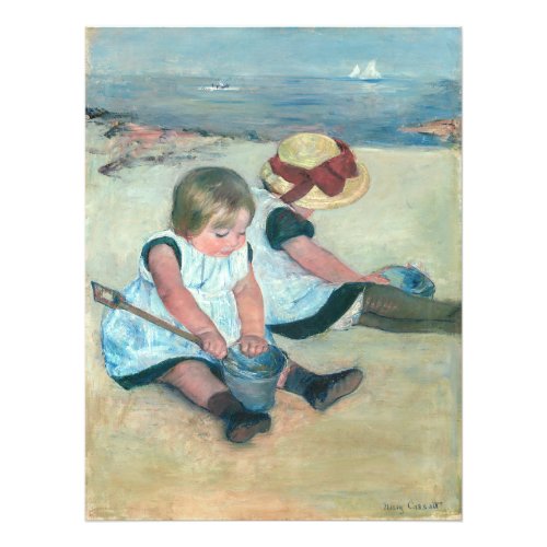 Mary Cassatt _ Children Playing on the Beach Photo Print