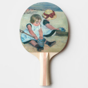Mary Cassatt - Children Playing on the Beach Ping Pong Paddle