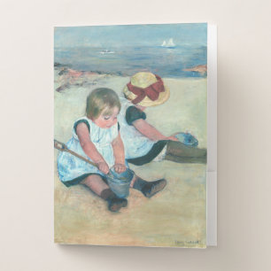 Mary Cassatt - Children Playing on the Beach Pocket Folder