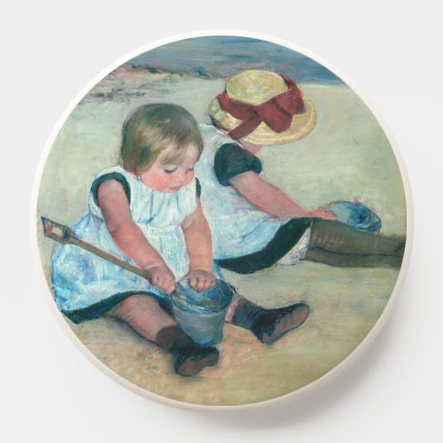 Mary Cassatt _ Children Playing on the Beach PopSocket