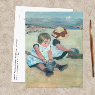 Mary Cassatt - Children Playing on the Beach Postcard