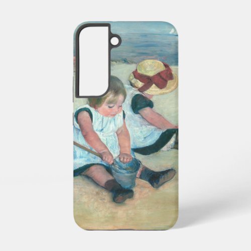 Mary Cassatt _ Children Playing on the Beach Samsung Galaxy S22 Case
