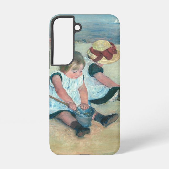 Mary Cassatt - Children Playing on the Beach Samsung Galaxy Case (Back)