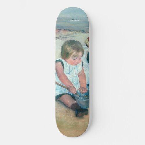Mary Cassatt _ Children Playing on the Beach Skateboard