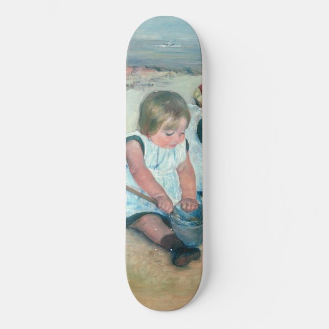 Mary Cassatt - Children Playing on the Beach Skateboard (Front)