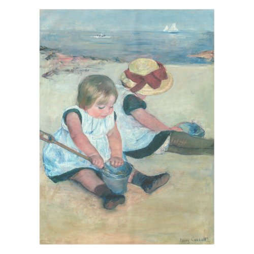 Mary Cassatt _ Children Playing on the Beach Tablecloth