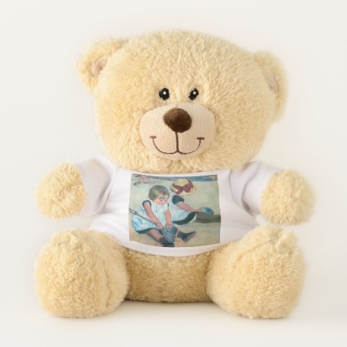 Mary Cassatt _ Children Playing on the Beach Teddy Bear