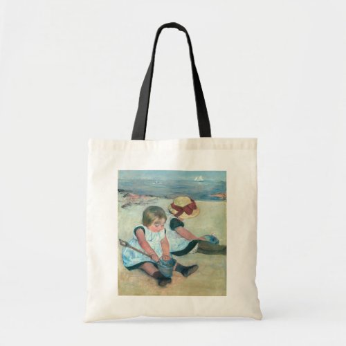 Mary Cassatt _ Children Playing on the Beach Tote Bag