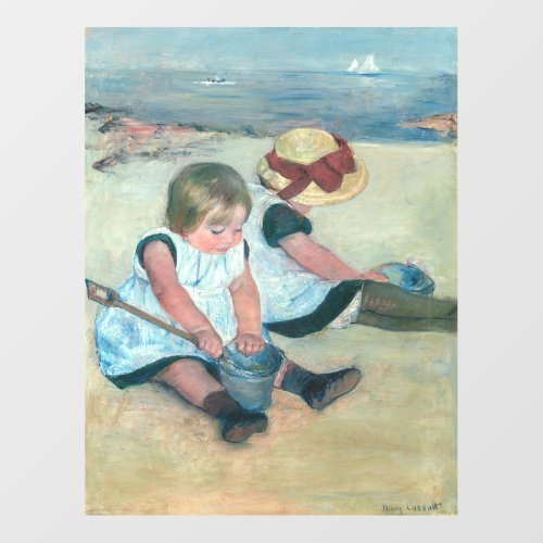 Mary Cassatt _ Children Playing on the Beach Wall Decal