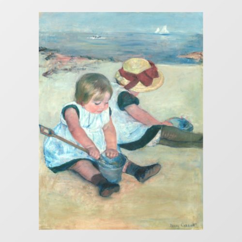 Mary Cassatt _ Children Playing on the Beach Window Cling