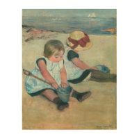Mary Cassatt - Children Playing on the Beach