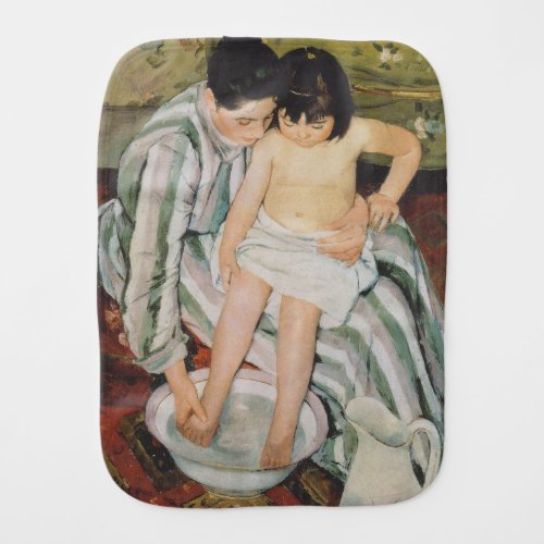 Mary Cassatt Childs Bath Painting Baby Burp Cloth