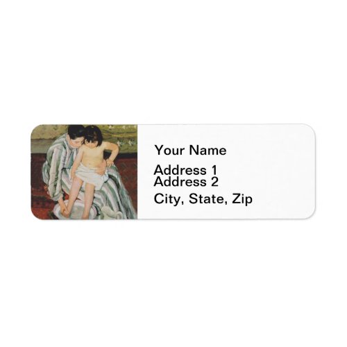 Mary Cassatt Childs Bath Painting Label