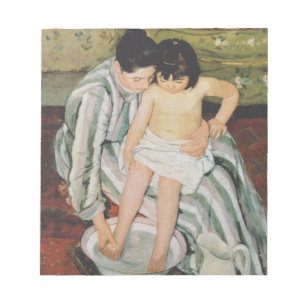 Mary Cassatt Child's Bath Painting Notepad