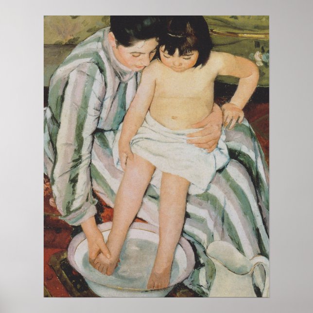 Mary Cassatt Child's Bath Painting Poster (Front)