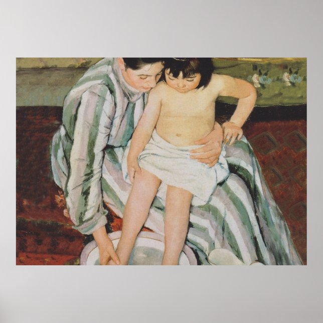 Mary Cassatt Child's Bath Painting Poster (Front)