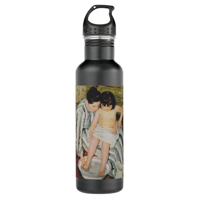 Mary Cassatt Child's Bath Painting Stainless Steel Water Bottle (Front)