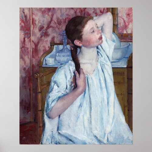 Mary Cassatt _ Girl Arranging her Hair Poster